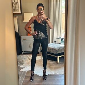 Jimmy Choo black suede gladiator sandals